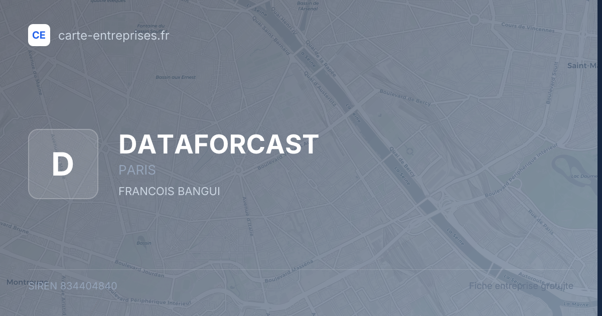 DATAFORCAST — 834404840 — fiche entreprise
