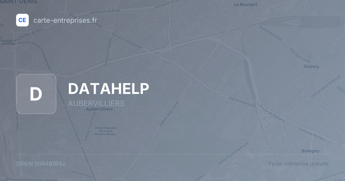 DATAHELP — 509481842 — fiche entreprise