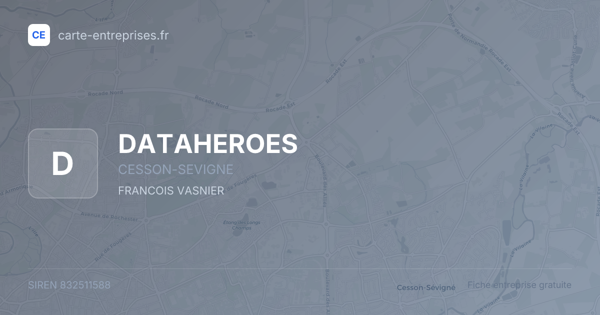 DATAHEROES — 832511588 — fiche entreprise