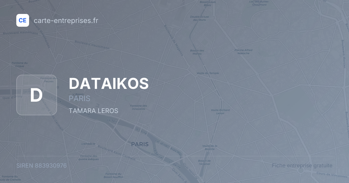 DATAIKOS — 883930976 — fiche entreprise