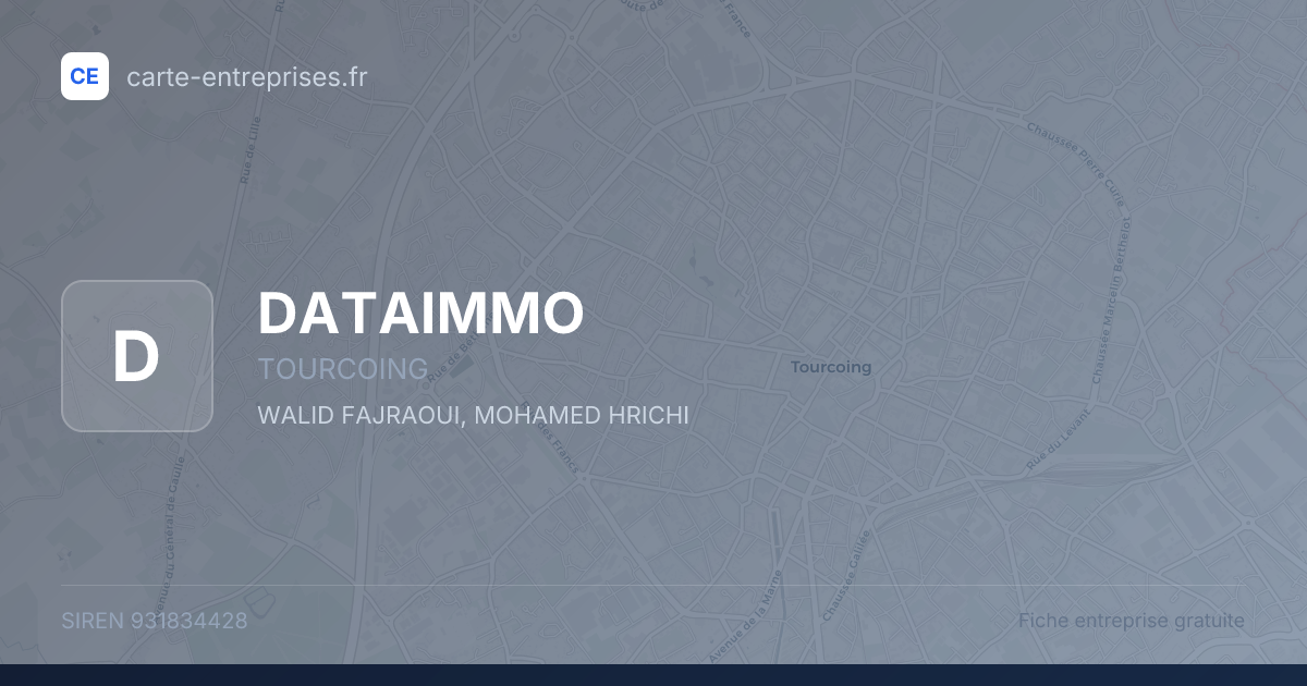 DATAIMMO — 931834428 — fiche entreprise