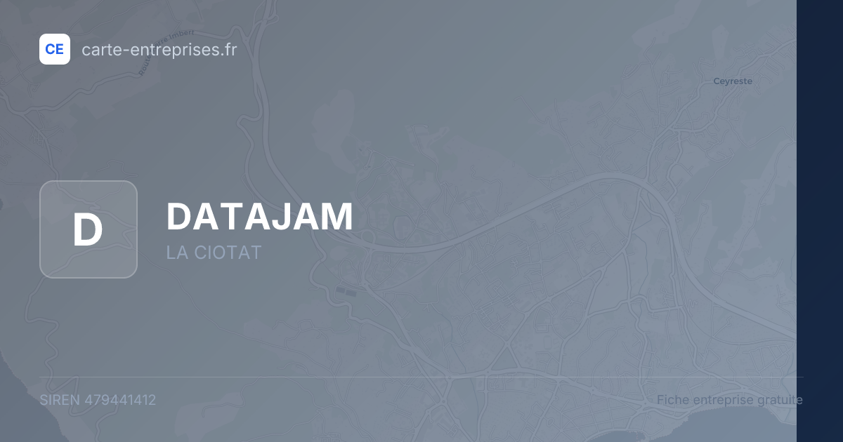 DATAJAM — 479441412 — fiche entreprise