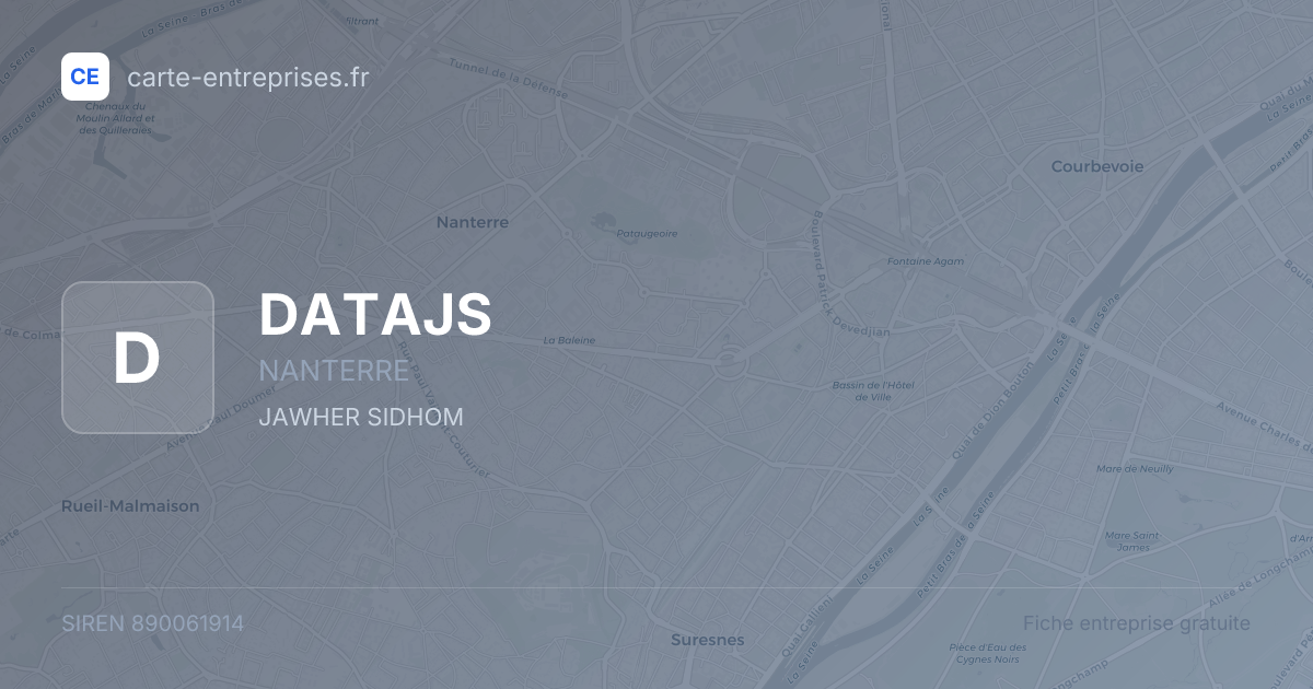 DATAJS — 890061914 — fiche entreprise