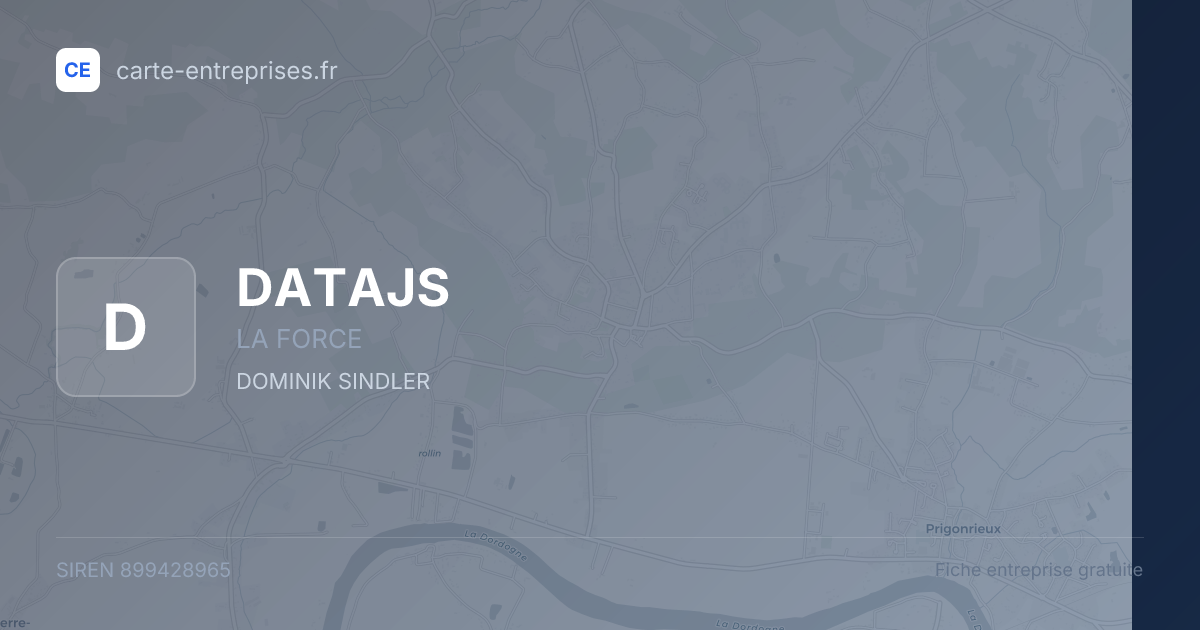 DATAJS — 899428965 — fiche entreprise