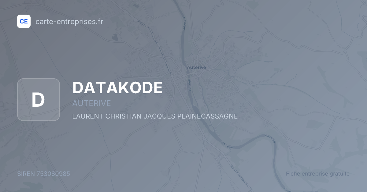 DATAKODE — 753080985 — fiche entreprise