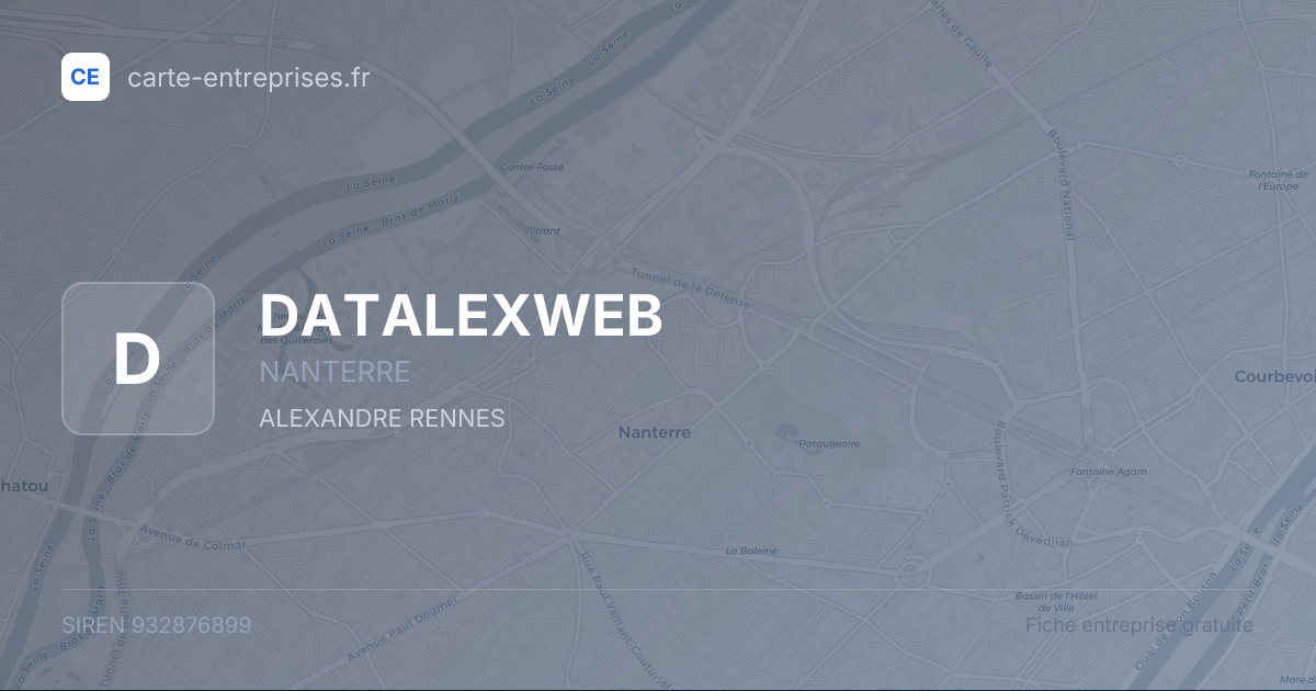 DATALEXWEB — 932876899 — fiche entreprise