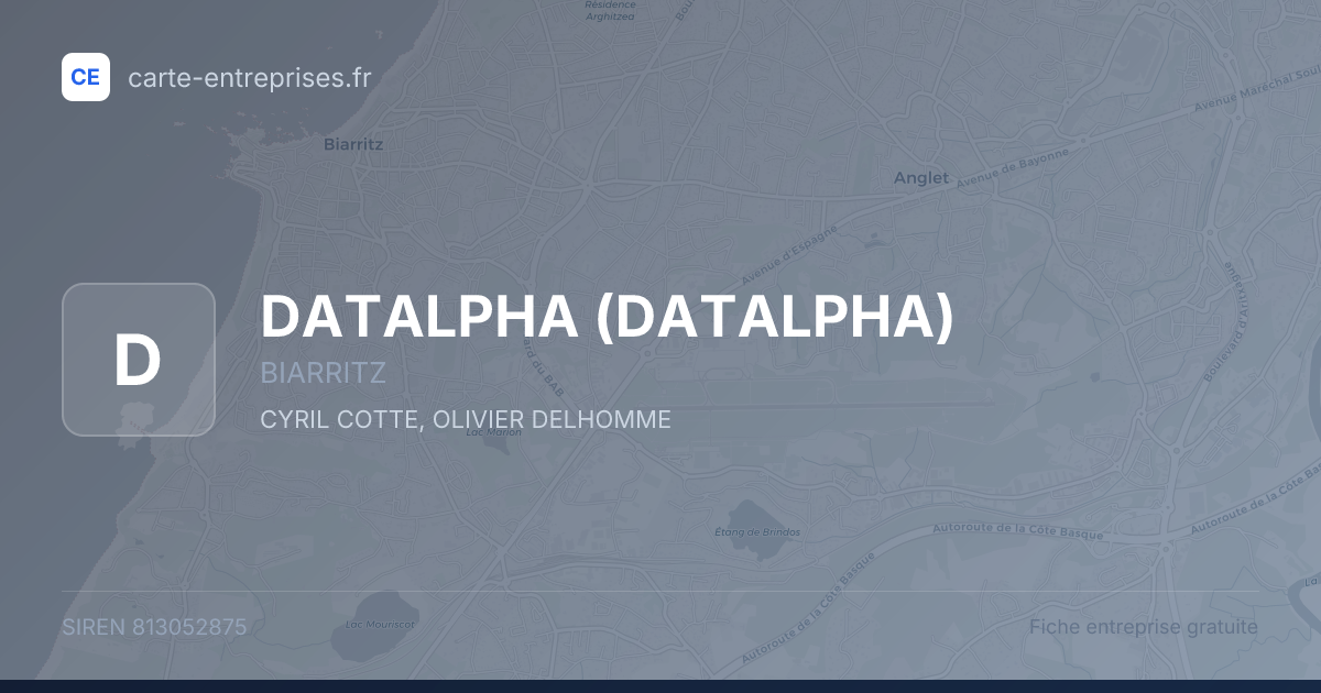 DATALPHA — 813052875 — fiche entreprise
