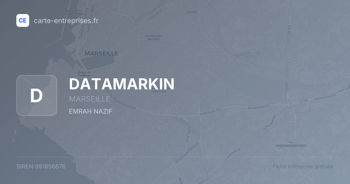 DATAMARKIN — 891856676 — fiche entreprise