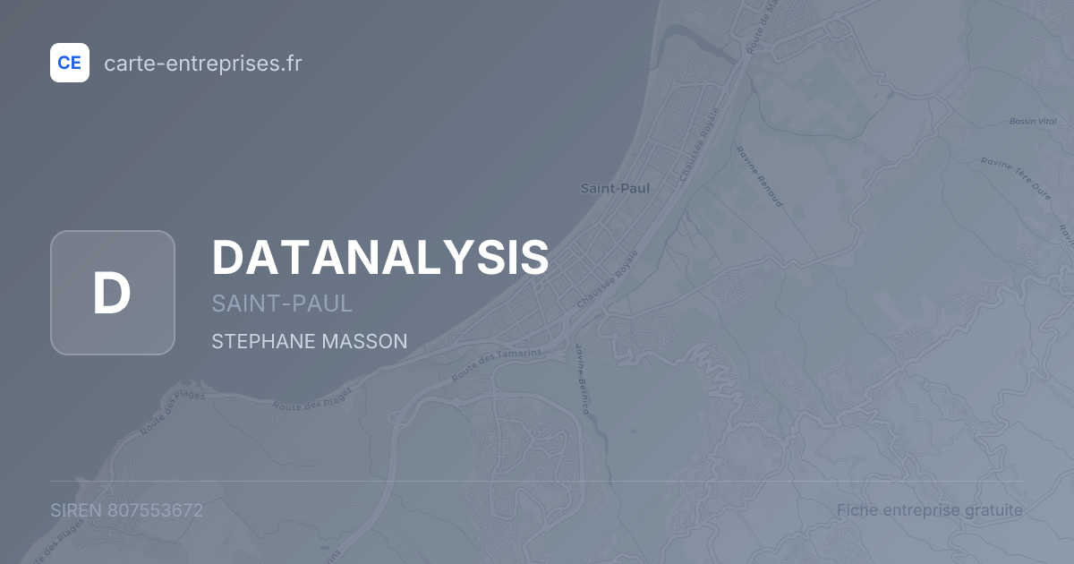 DATANALYSIS — 807553672 — fiche entreprise