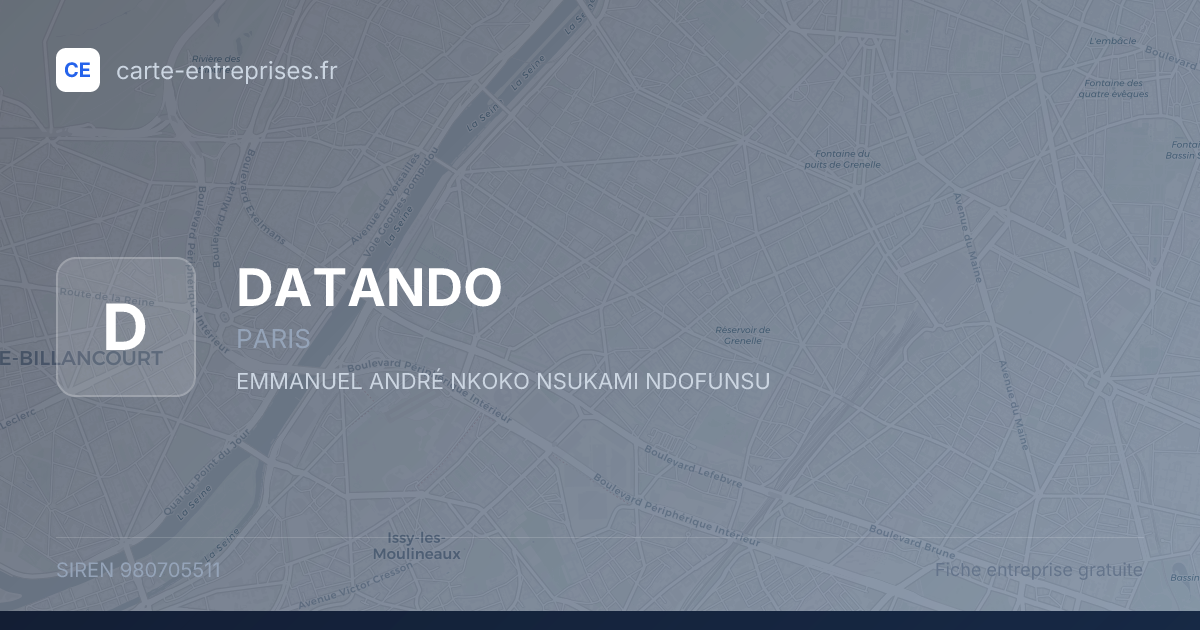 DATANDO — 980705511 — fiche entreprise