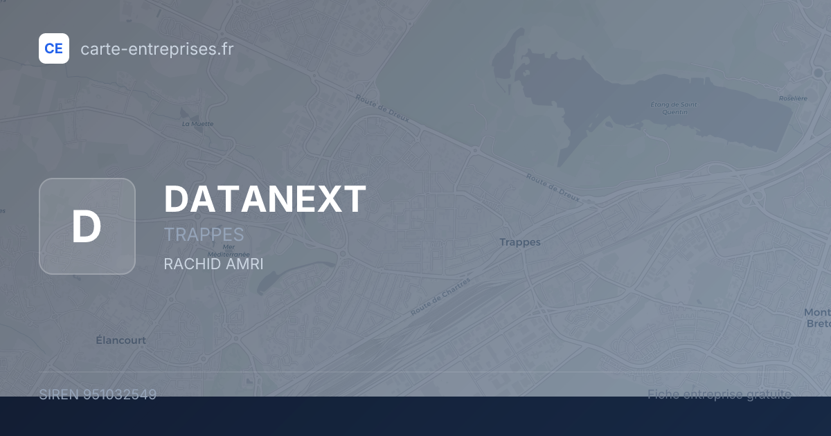 DATANEXT — 951032549 — fiche entreprise