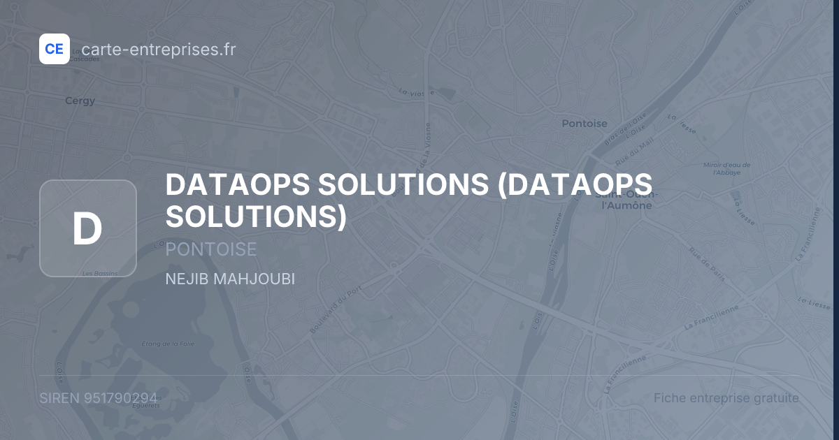 DATAOPS SOLUTIONS — 951790294 — fiche entreprise