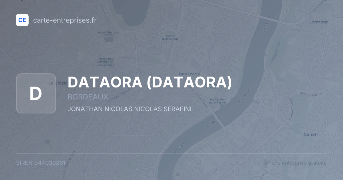 DATAORA — 944030261 — fiche entreprise