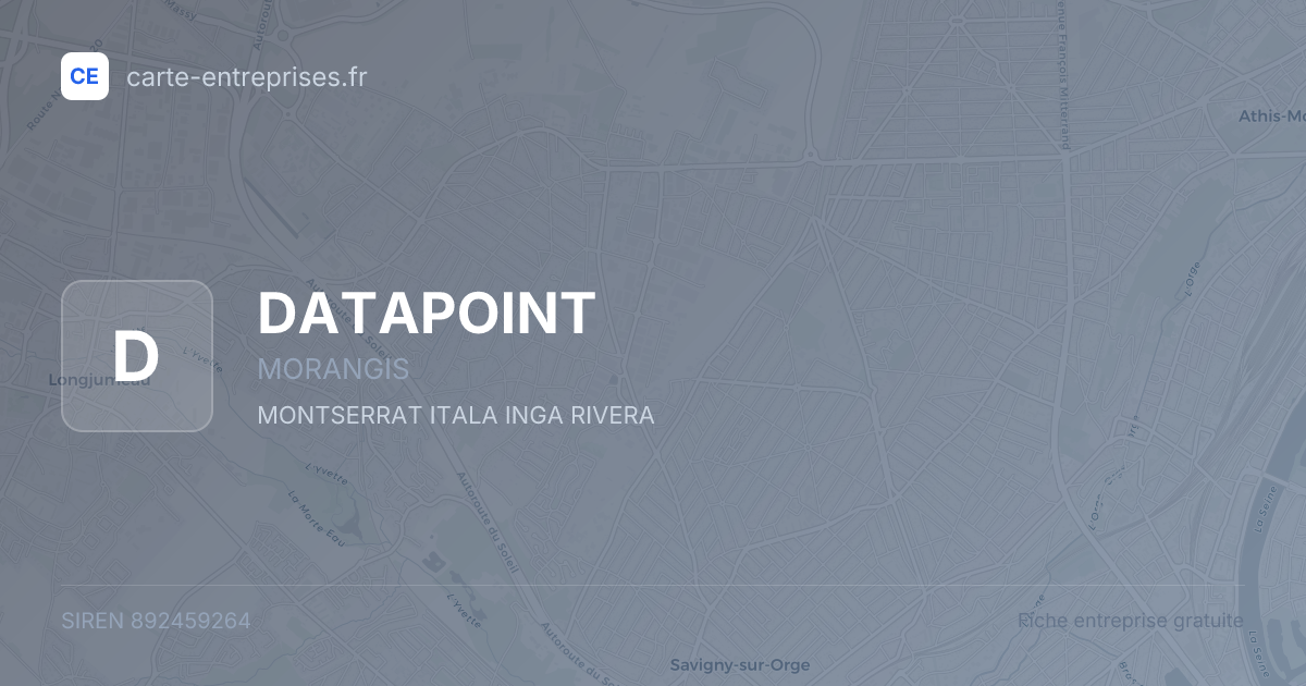 DATAPOINT — 892459264 — fiche entreprise
