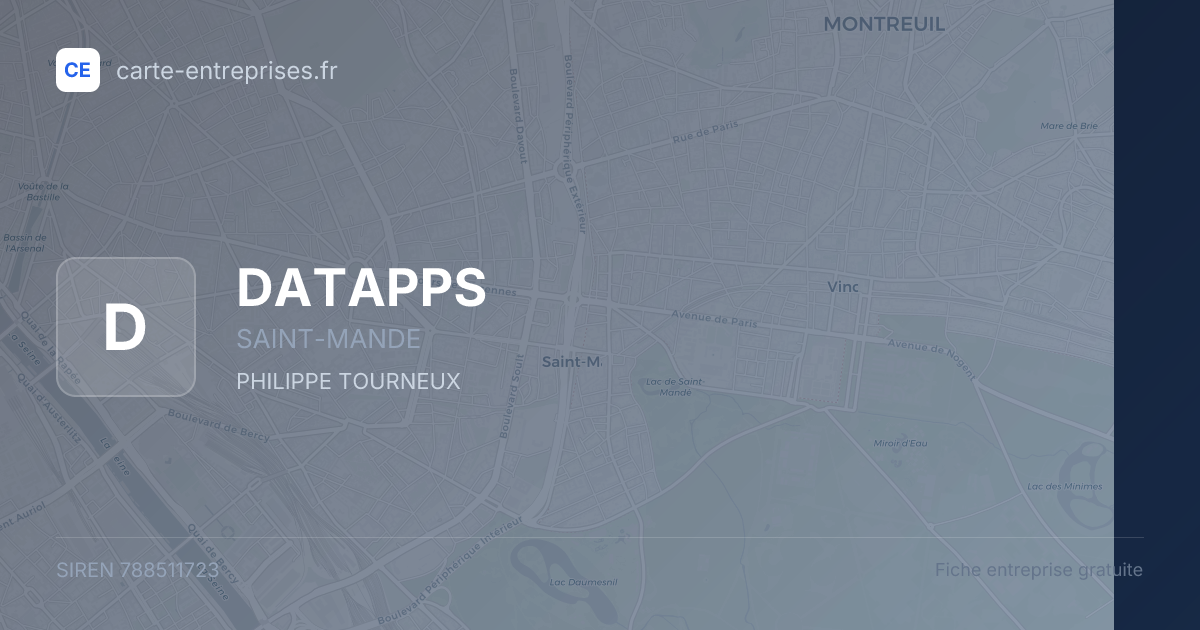 DATAPPS — 788511723 — fiche entreprise