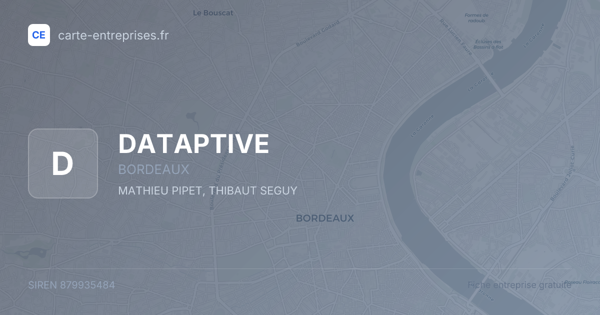 DATAPTIVE — 879935484 — fiche entreprise