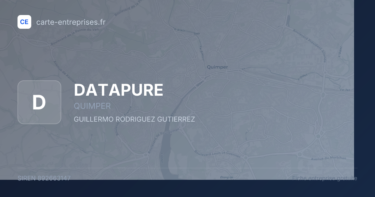 DATAPURE — 892663147 — fiche entreprise