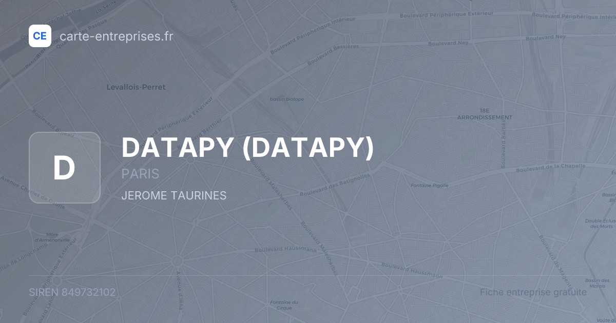 DATAPY — 849732102 — fiche entreprise