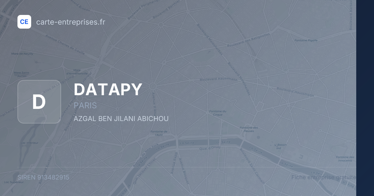 DATAPY — 913482915 — fiche entreprise