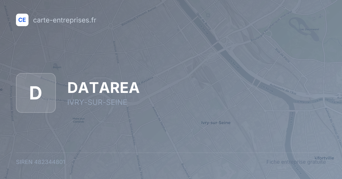 DATAREA — 482344801 — fiche entreprise