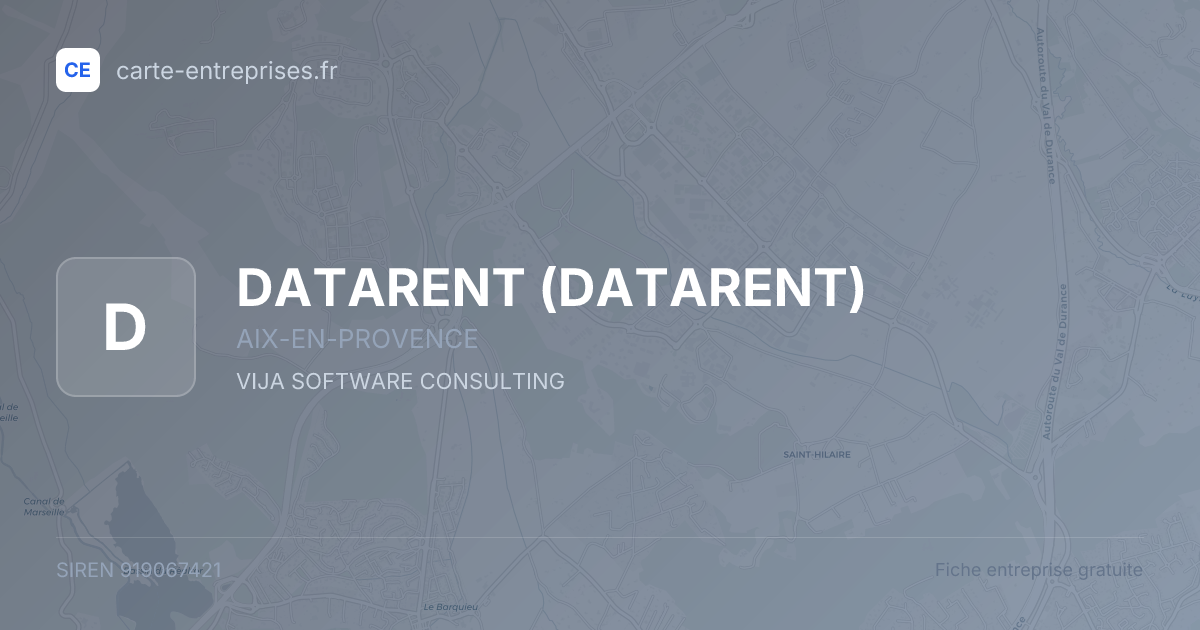 DATARENT — 919067421 — fiche entreprise