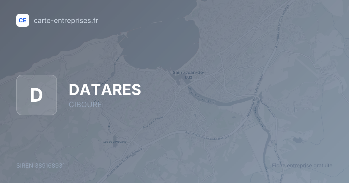DATARES — 389168931 — fiche entreprise