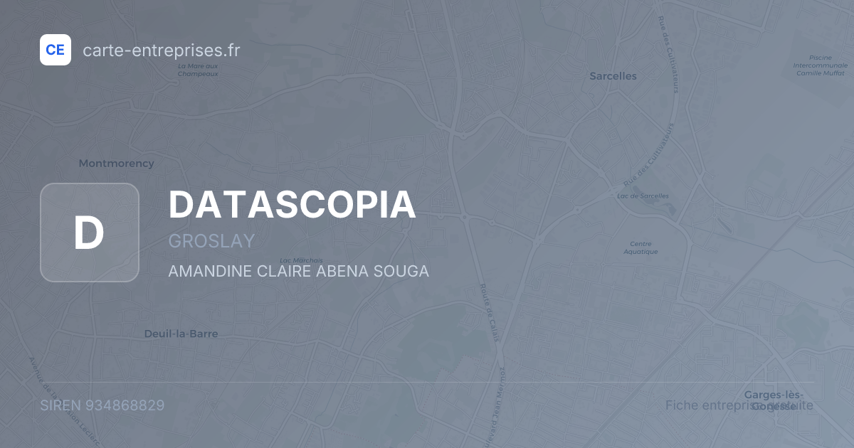 DATASCOPIA — 934868829 — fiche entreprise