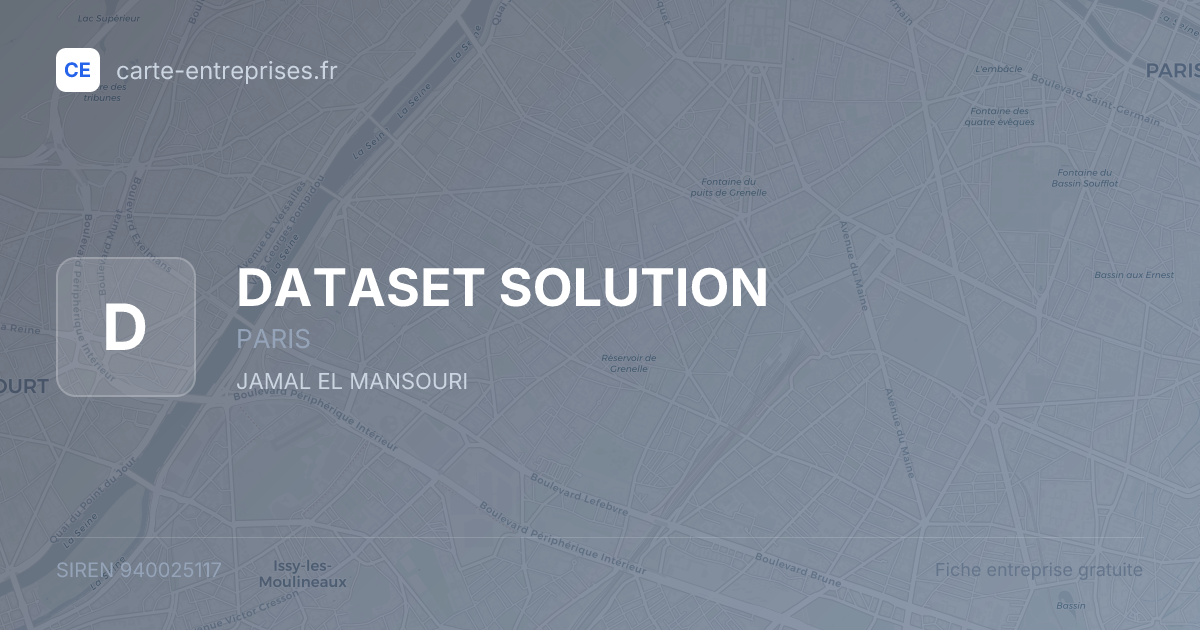 DATASET SOLUTION — 940025117 — fiche entreprise