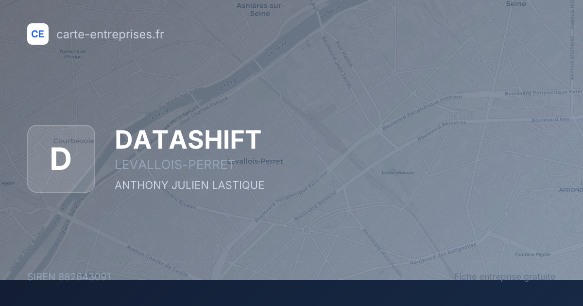 DATASHIFT — 882643091 — fiche entreprise