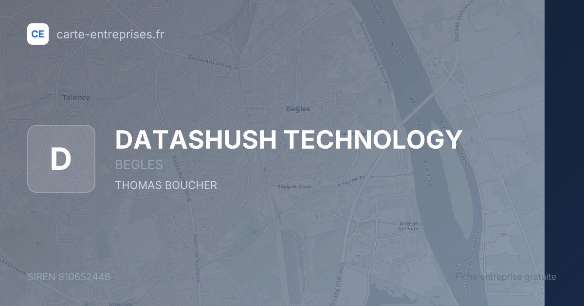 DATASHUSH TECHNOLOGY — 810652446 — fiche entreprise
