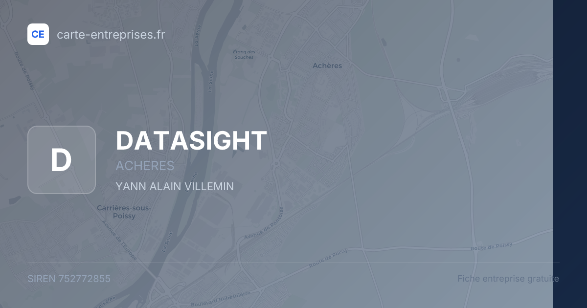 DATASIGHT — 752772855 — fiche entreprise