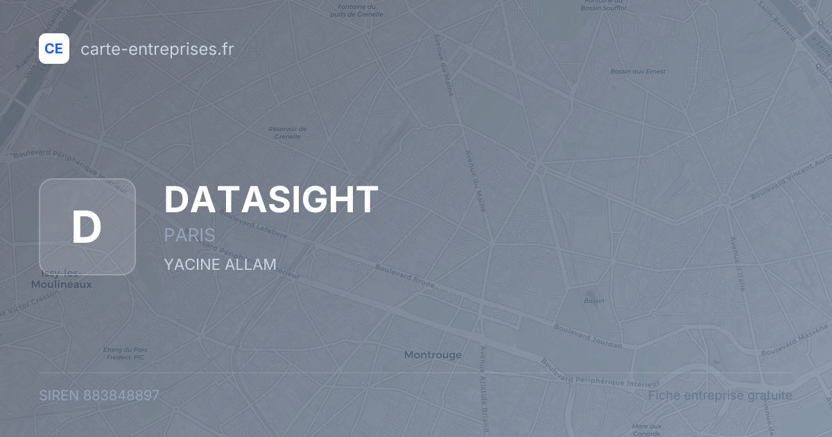 DATASIGHT — 883848897 — fiche entreprise