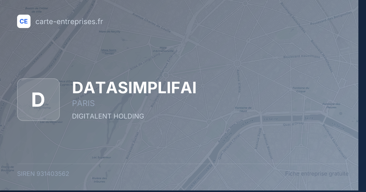 DATASIMPLIFAI — 931403562 — fiche entreprise