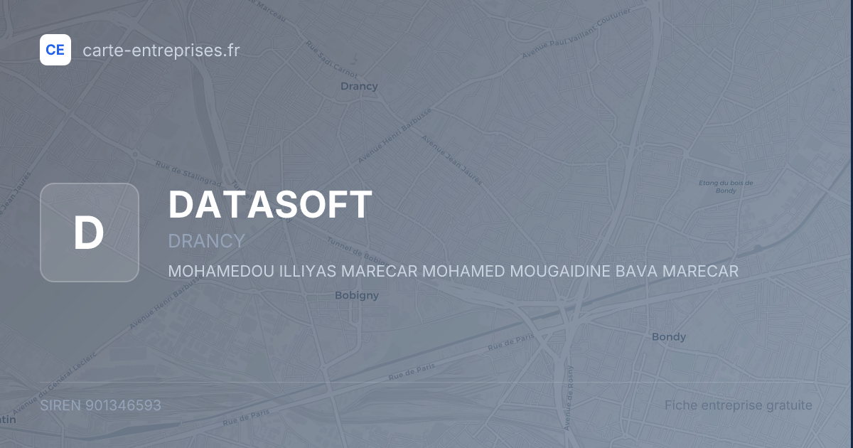 DATASOFT — 901346593 — fiche entreprise