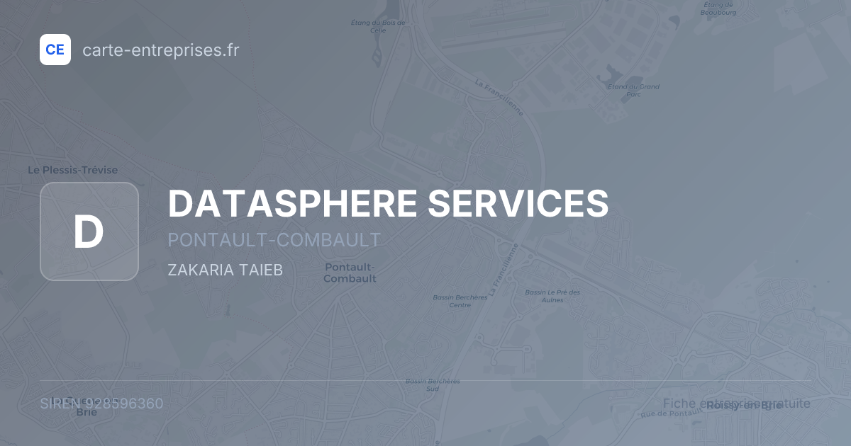 DATASPHERE SERVICES — 928596360 — fiche entreprise