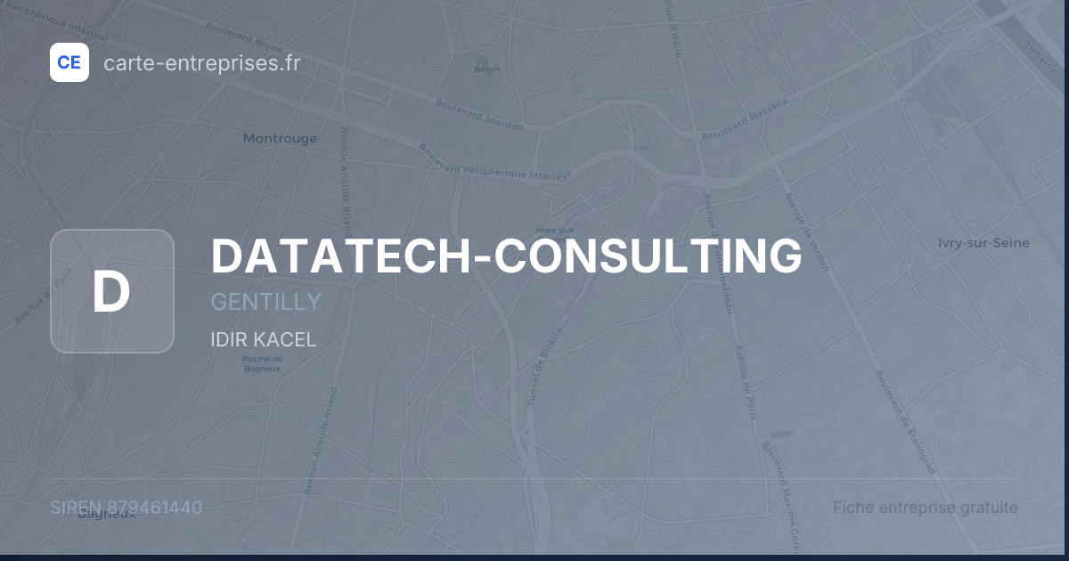 DATATECH-CONSULTING — 879461440 — fiche entreprise