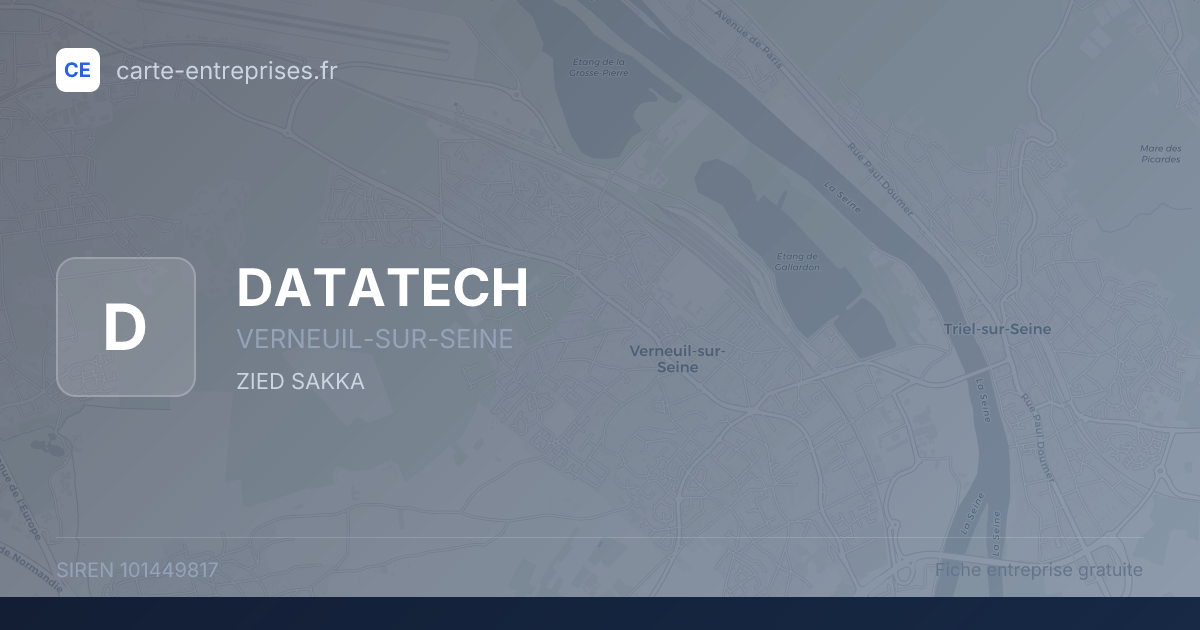 DATATECH — 101449817 — fiche entreprise