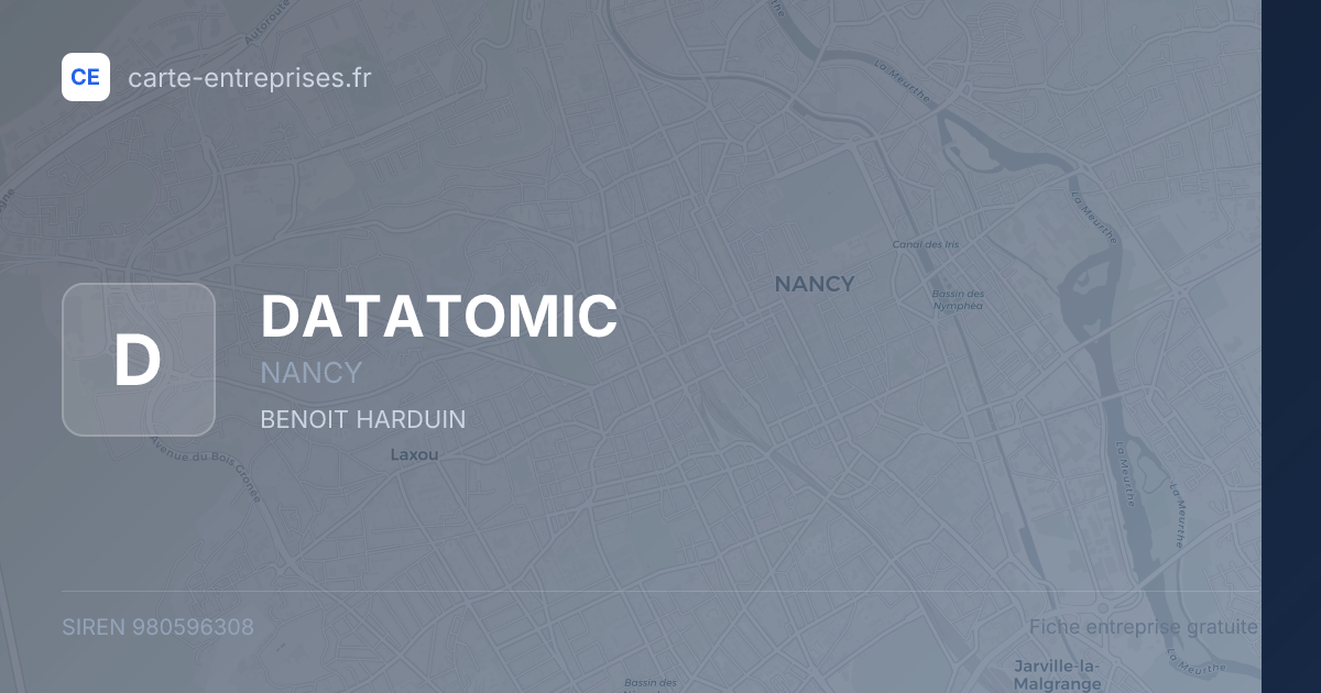 DATATOMIC — 980596308 — fiche entreprise