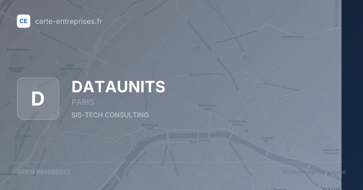 DATAUNITS — 984686923 — fiche entreprise