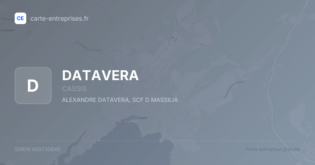 DATAVERA — 489730648 — fiche entreprise