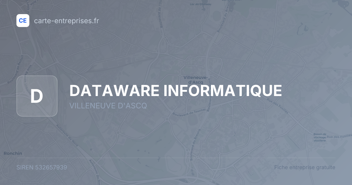DATAWARE INFORMATIQUE — 532657939 — fiche entreprise