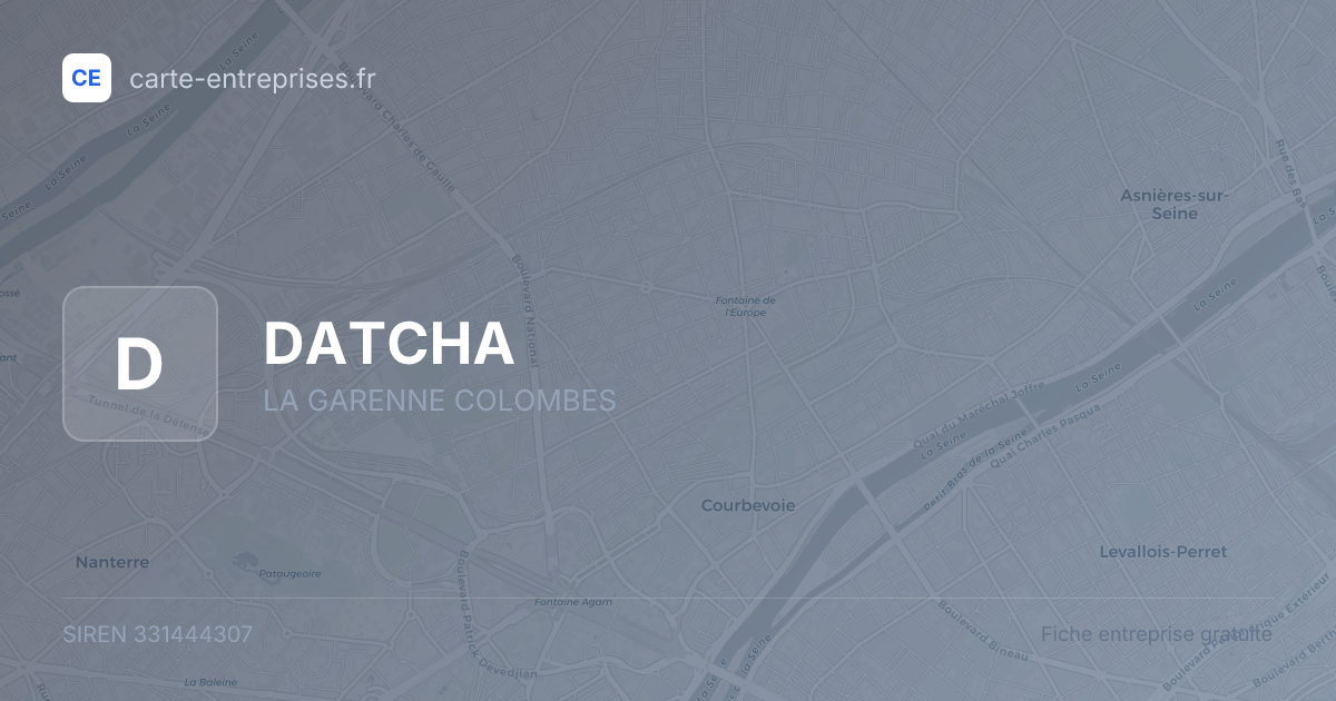 DATCHA — 331444307 — fiche entreprise