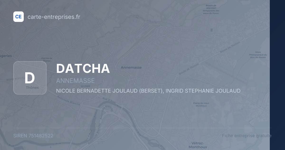 DATCHA — 751482522 — fiche entreprise