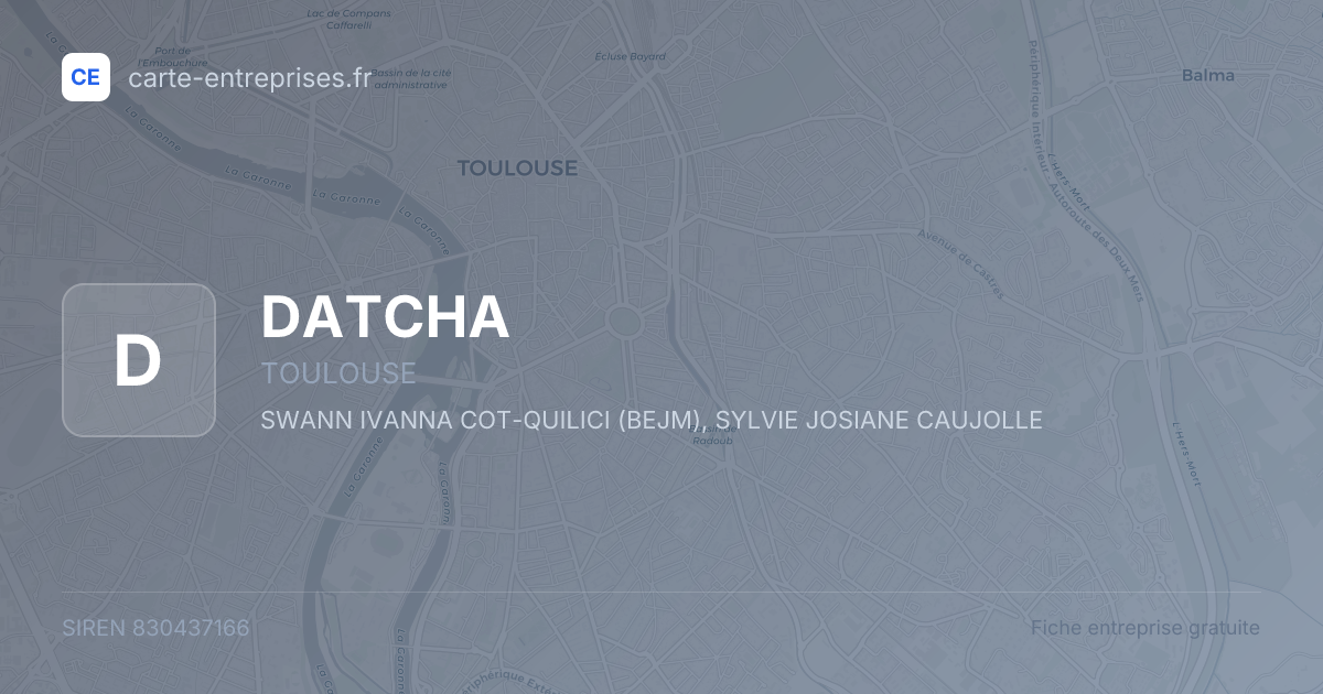 DATCHA — 830437166 — fiche entreprise