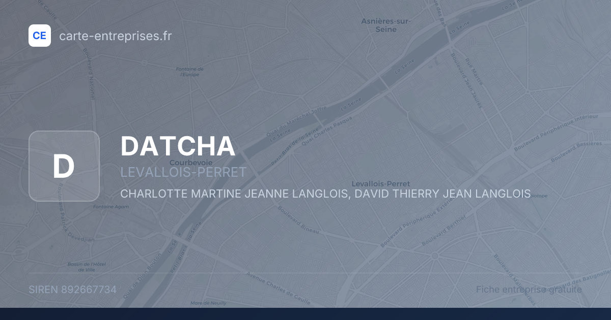 DATCHA — 892667734 — fiche entreprise