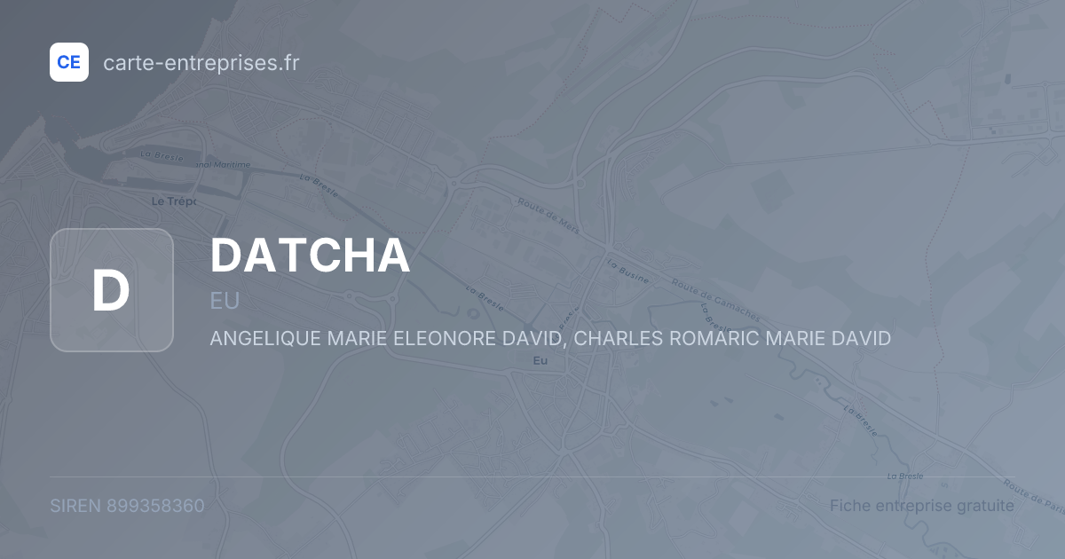 DATCHA — 899358360 — fiche entreprise