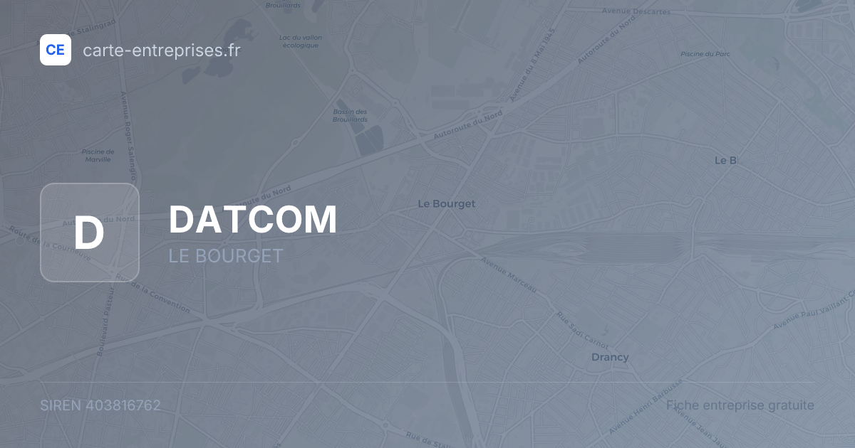 DATCOM — 403816762 — fiche entreprise