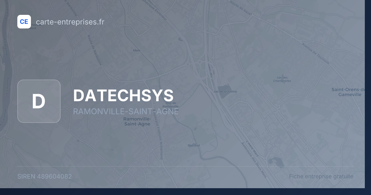 DATECHSYS — 489604082 — fiche entreprise