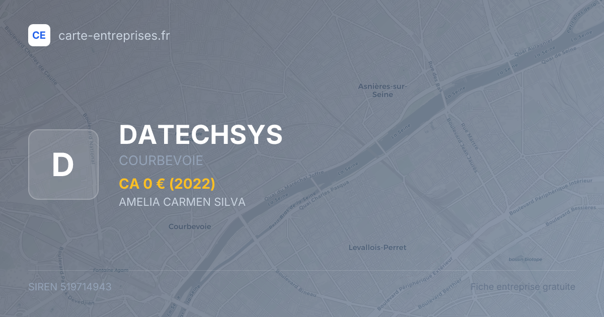 DATECHSYS — 519714943 — fiche entreprise