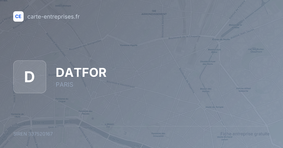 DATFOR — 337520167 — fiche entreprise